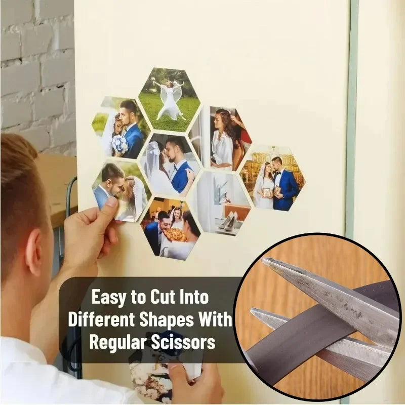 Self Adhesive Magnetic Tape Cuttable Rubber Magnetic Strip For Fridge Wall DIY Photo Poster Fixing Tape Home Office Storage Tool