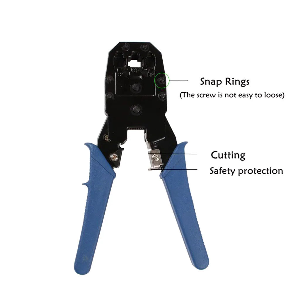 Network Ethernet Cable Tester RJ45 Kit Crimper Crimping Tool Punch Down RJ11 Cat5 Cat6 Wire Line Detector 8P8C