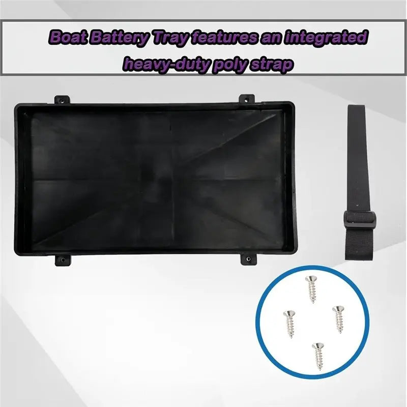Group 24 Battery Tray Heavy Duty Battery Holder Automotive Marine Boat RV Batteries 24 Series Battery Strap