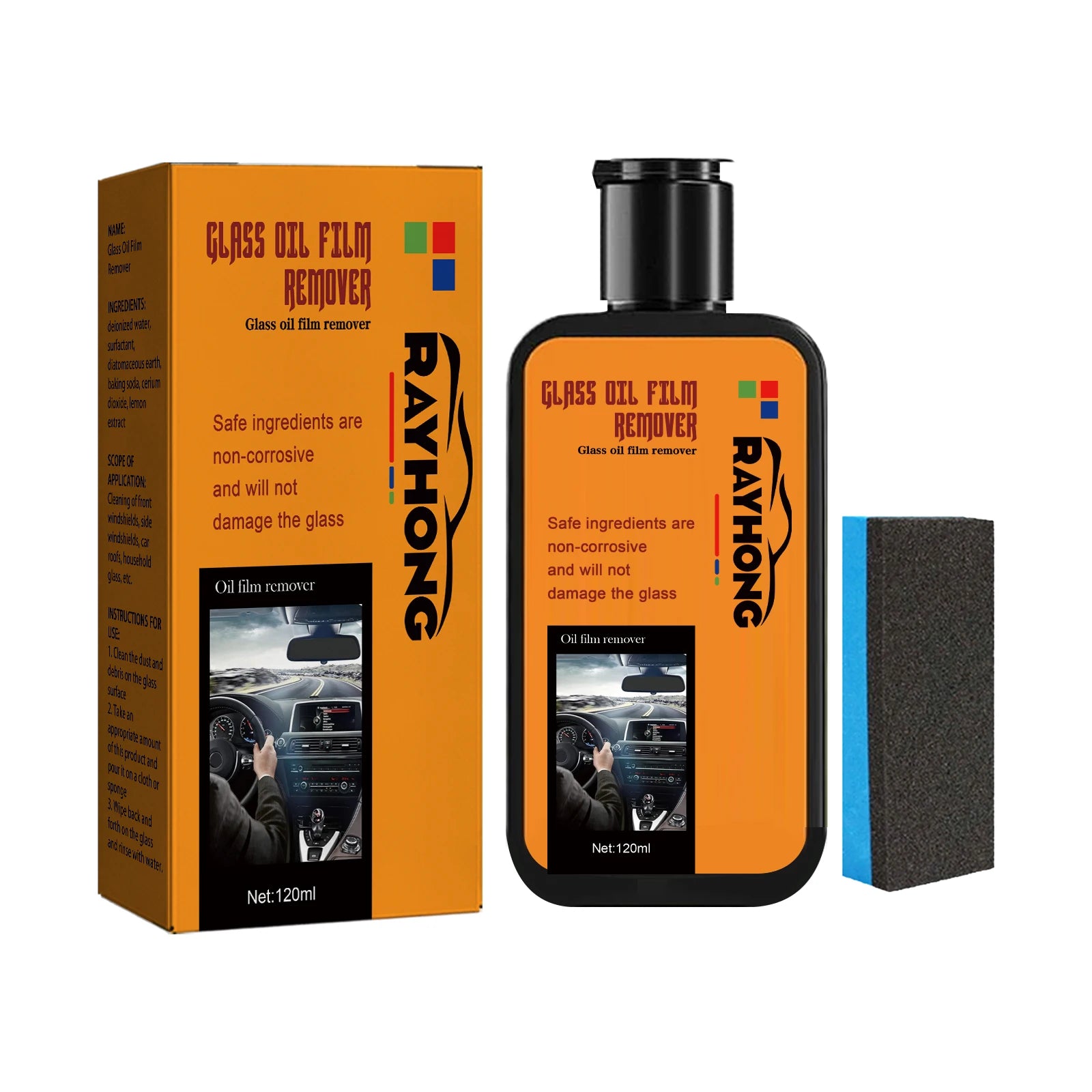 Car Glass Oil Film Remover Cleans Dirt Stains Watermark Enhance Transparency Window Polish Rainproof Compound Windshield Cleaner