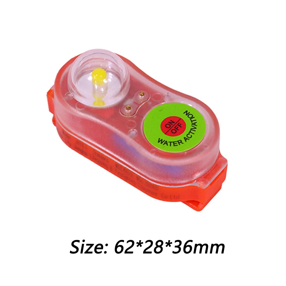 1-10pcs LED Life Jacket Light Energy-Efficient Waterproof Emergency Signal Light Easy Operation Lightweight Outdoor Accessories