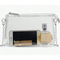 Transparent Envelope Shoulder Bag,Mini Bag Clear Pvc Adjustable Strap For Daily,  Clutch Clear Purse Crossbody Shoulder Bags Stadium Approved Bags