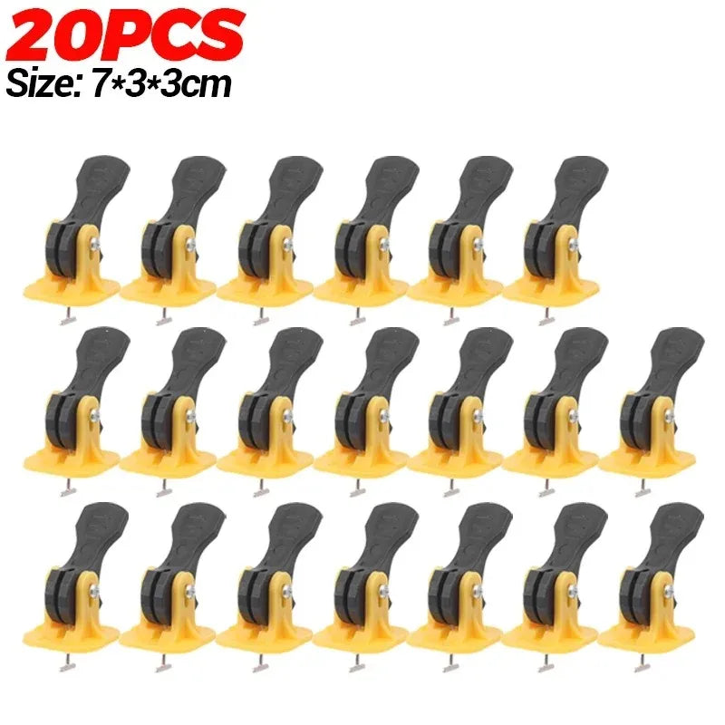 10/50pcs Floor Tile Leveling Spacers Clips Ceramic Leveler Adjuster for Tile Laying Fixing Flat Ceramic Wall Construction Tools