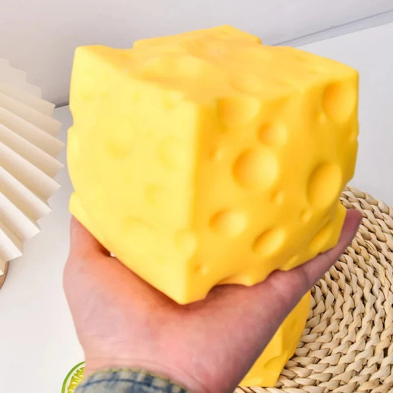 5/7/11Cm Cheese Squeeze Toy Hand Squeeze Soft Slow Rebound Feature Bendable Resilient Exquisite Appearance Safe Material