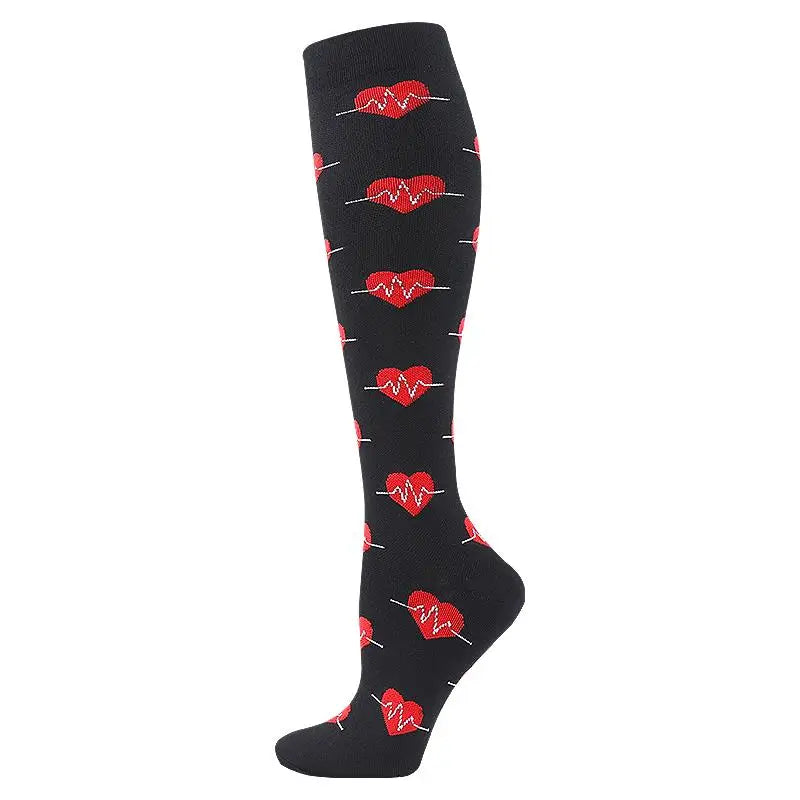 Compression Socks for Men and Women Medical Althetic Diabetes Varicose Veins Sports Socks for Running Cycling Travel Flight
