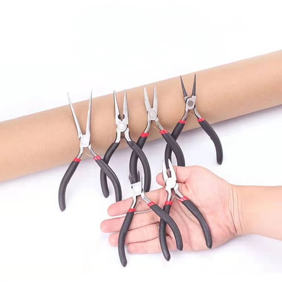 4pcs/1pcs Multifunctional jewelry pliers manual pointed-nosed pliers oblique pliers mini pointed-nosed pliers，For Jewelry making