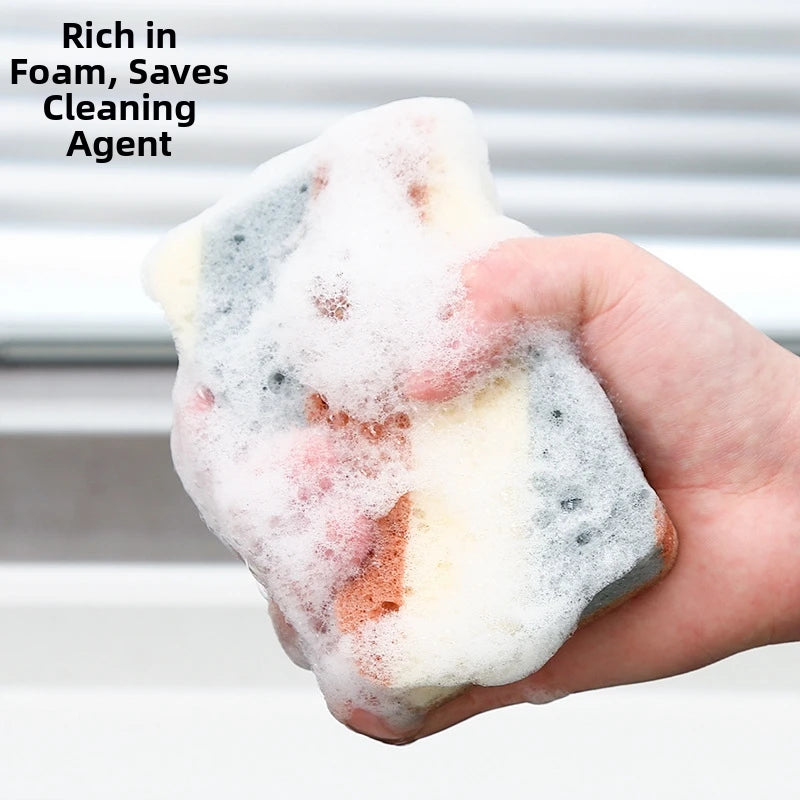 Kitchen Stain Removal Sponge Magic Wipe Hundred Clean Cotton Dishwashing Sponge Wipes Bathroom Cleaning Utensils