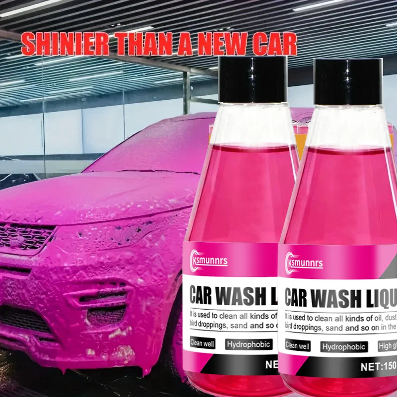 1:100 High Concentrate Pink Foam Car Wash Wax Neutral PH Formula, Safe for Car Paint. Universal Paint Protection for All Vehicle