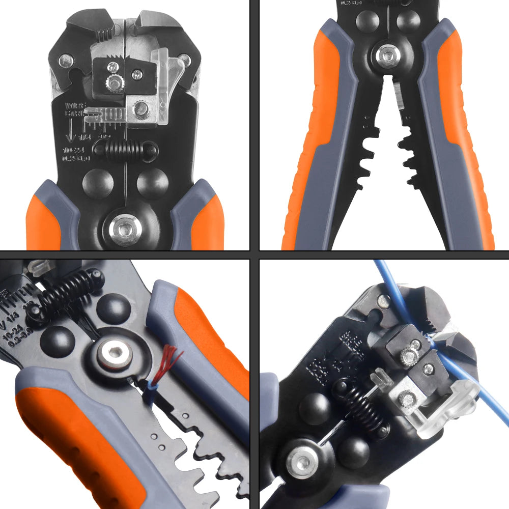 HSC8 6-4A/6-6A Crimping Pliers Kit,Stripping Cutting Plier with Tube Terminal Suit WOZOBUY Brand Electric Tools Set