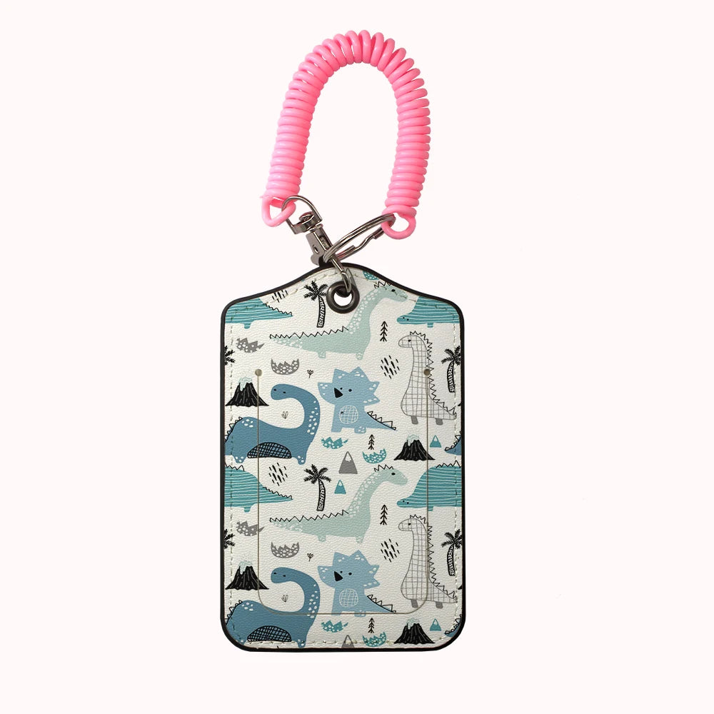 HOT AnimalsDinosaur Team Leather Business Luggage Tag Suitcase Address Label Luggage Boarding Case Label Name ID Address Clip