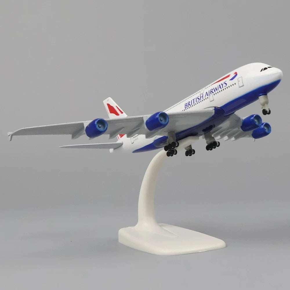 20cm British Airways A380 Model Plane Metal 1/400 Scale Toy Planes Collected Gift By Aviation Collectible Aircraft
