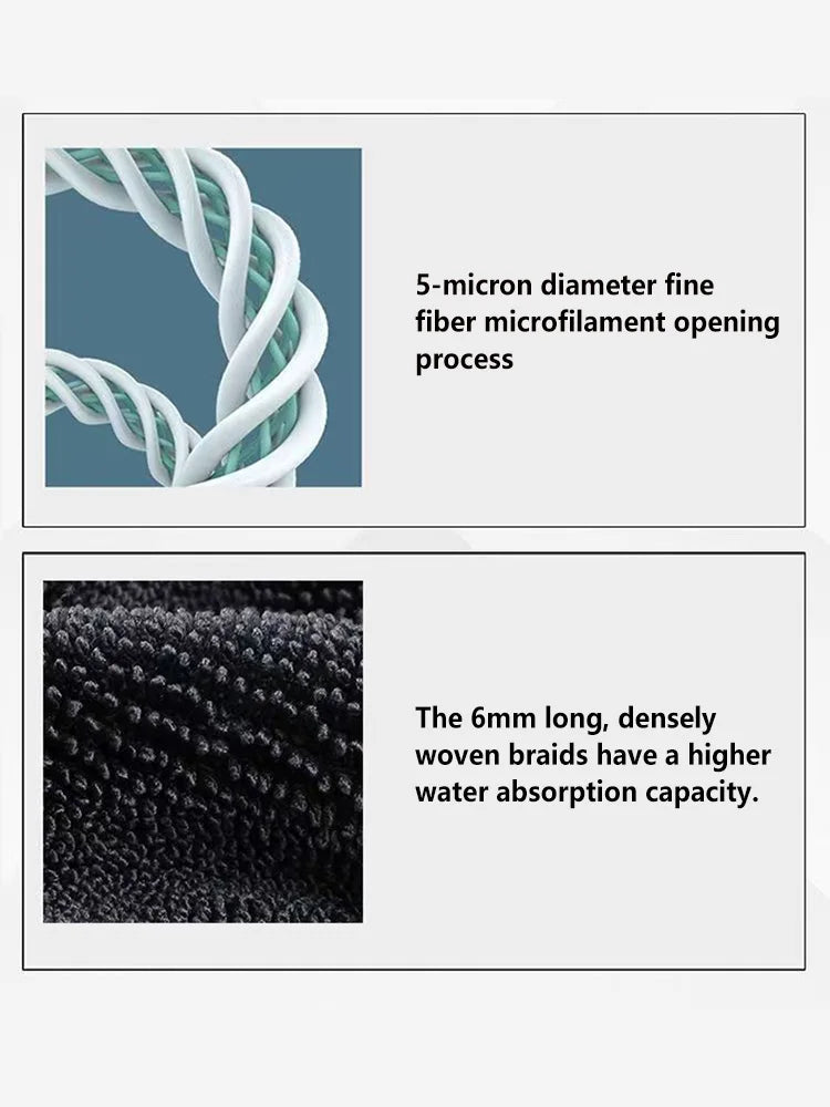 Gray Water Absorbing Ultra Fine Fiber Car Drying Towel for Cleaning Car Details Without Scratches Super Strong Water Absorbing