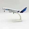 20CM A320 NEO Prototype Alloy Simulation Static airplane toy metal Model Aviation Ornament With Wheels Model Collection Display