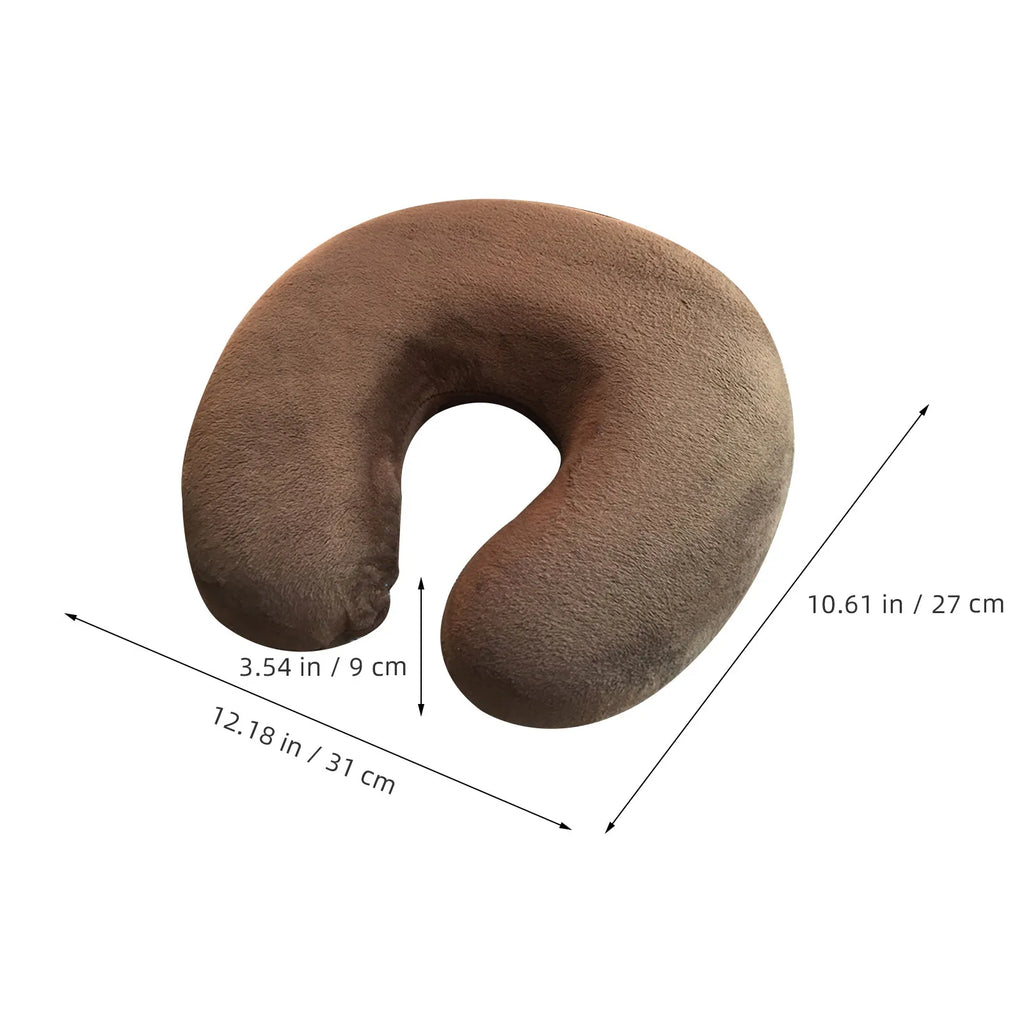 Memory Foam U-Shaped Neck Pillow Support Cushion Travel Pillow for Cars Airplanes Home Office Removable Cover Neck Cushion