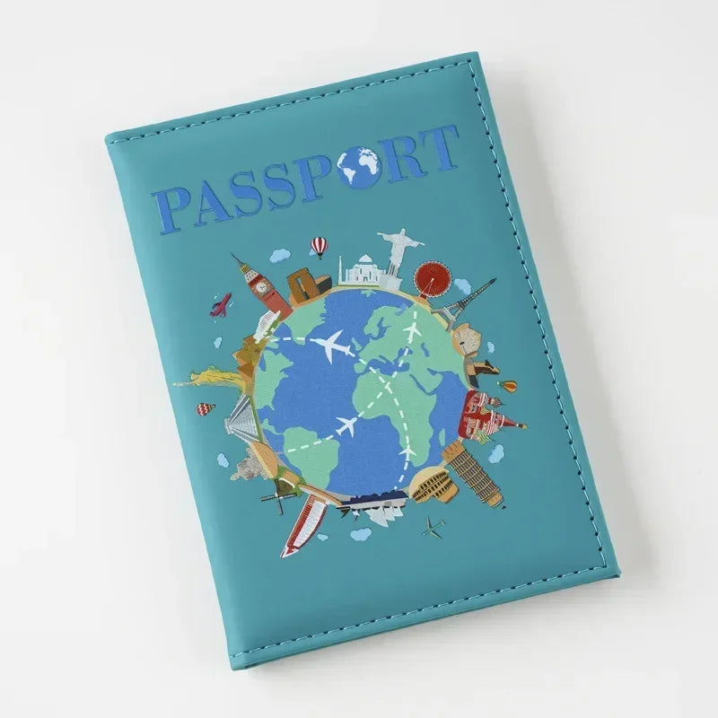 UV Color Print Global Passport Cover Plane Ticket Holder Passport Holder Id Card Holder Passport Covers Travel Accessories