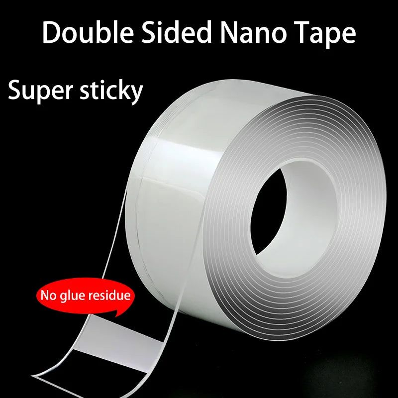 Nano Tape Double-Sided Adhesive High Viscosity Wall Fixing No Trace 1M/3M/5M Length