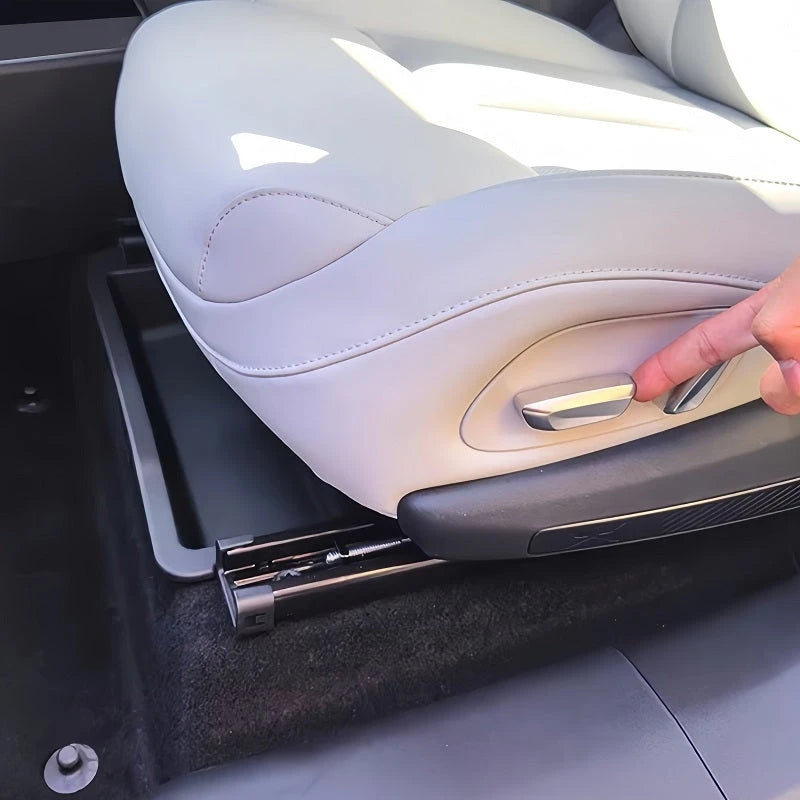 For Xpeng G6 2023-2026 Under Seat Storage Box Car Accessories Drawer Type Organizer Storage Front Seat Lower Box Case