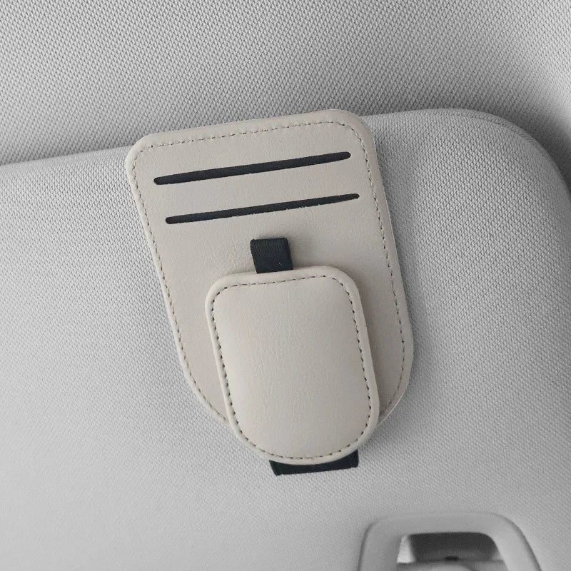 High-Quality Car Eyeglass Clip, Multi-Functional Car Sun Visor Card Holder, In-Car Eyewear Storage Rack, Fashion Glasses Clip