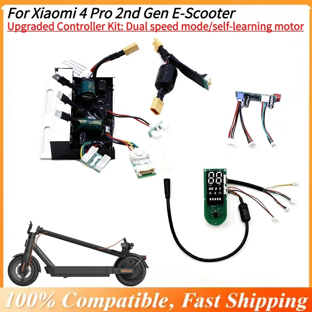 Upgraded 55km/h E-Scooter Controller Kit For Xiaomi 4 Pro2 E-Scooter -Speed Unlock, Motor Self Learning Motherboard Replacement