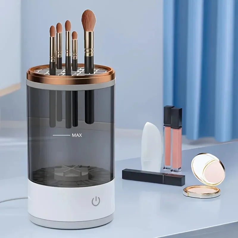 USB Powered Makeup Brush Cleaner And Dryer Odorless Battery Free Plug And Play Essential Beauty Tool For Cosmetic Brushes