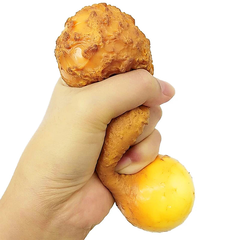 1PC Simulation Fried Chicken Drumstick Squishy Toy Slow Rising Realistic Food Squeeze Toy Boys Girls Birthday Party Favors Gifts