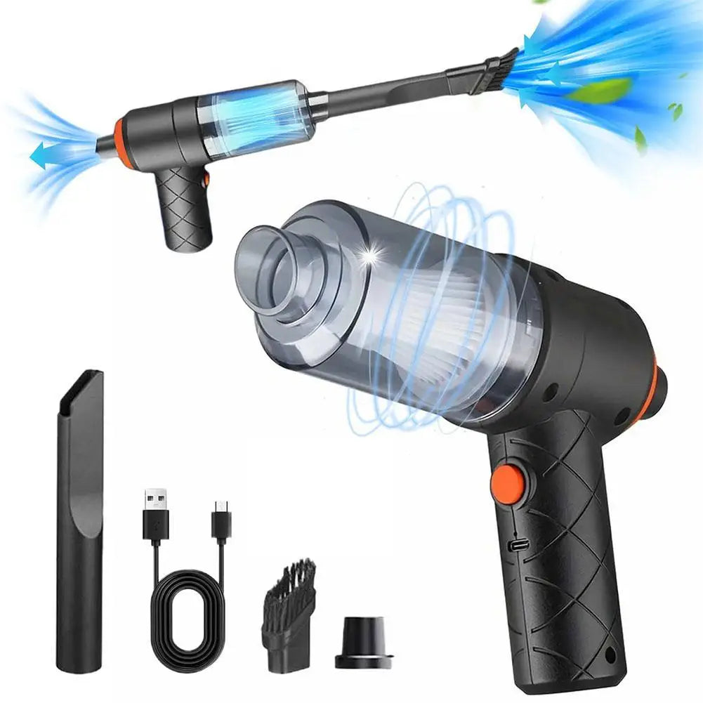 Mini Car Wireless Vacuum Cleaner Portable Strong Suction Household Cleaning Equipment Handheld Dust Collector Car Dust Blower
