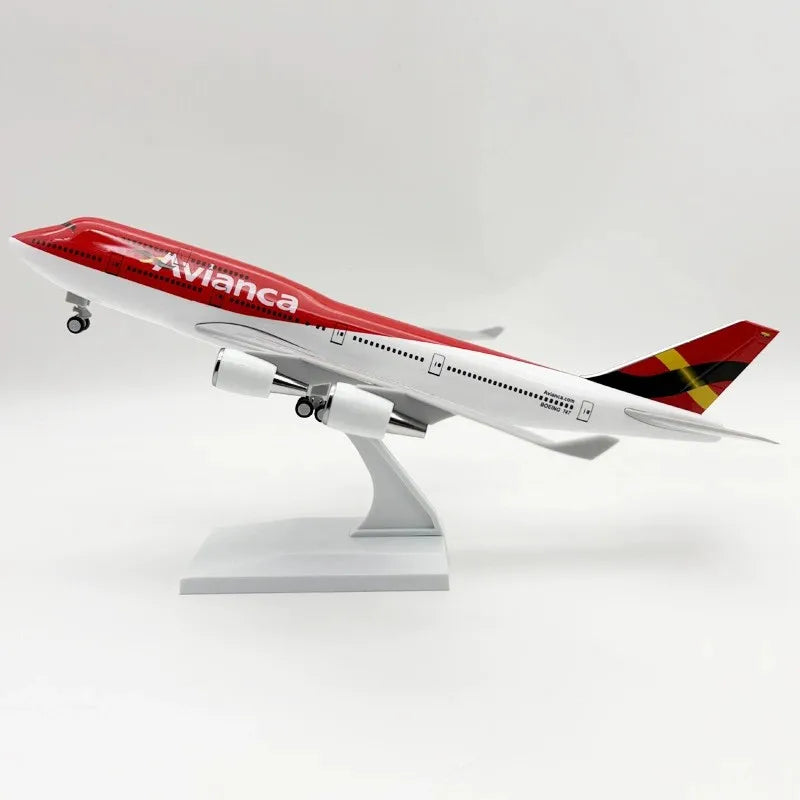 30cm Scale Plane 1/250 B747 Series Model Airplane Toy Resin Diecast Airplanes Building Kit (With Stand) Aviation Toys for Boys
