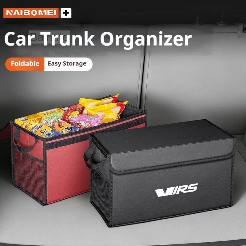 Car Trunk Foldable Storage Box, For Skoda VRS Kodiaq Superb Octavia Karoq, Multi-Functional Folding Interior Storage Accessories