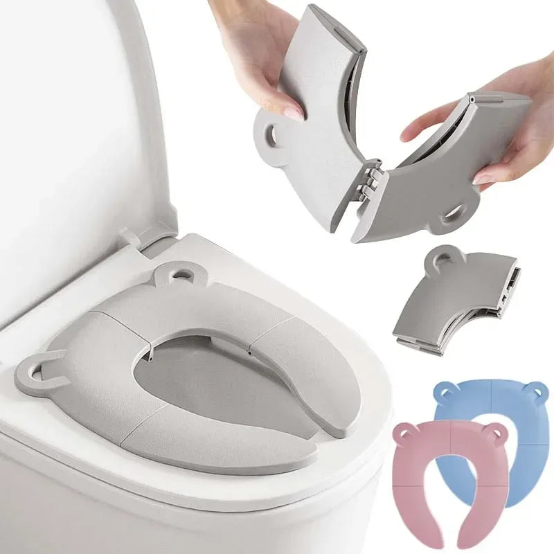 Baby Cartoon Travel Folding Potty Seat Toddler Portable Toilet Training Seat Children Urinal Cushion Children Pot Chair Pad /mat