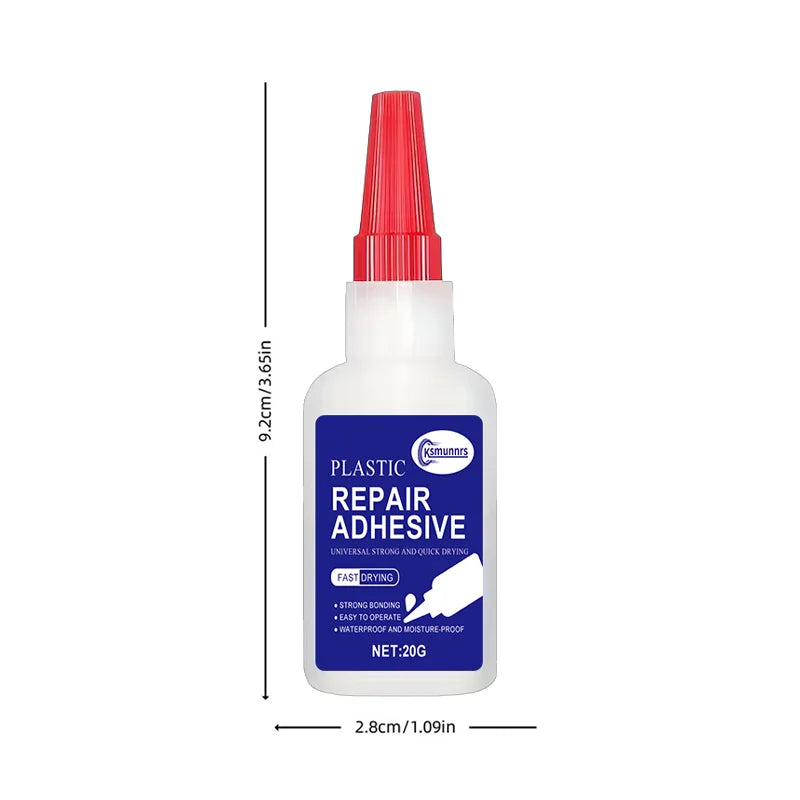 Instant Adhesive Glue Quick Dry Strong Glue for Plastic Shoe Mirror Window and ABS Resin Repair