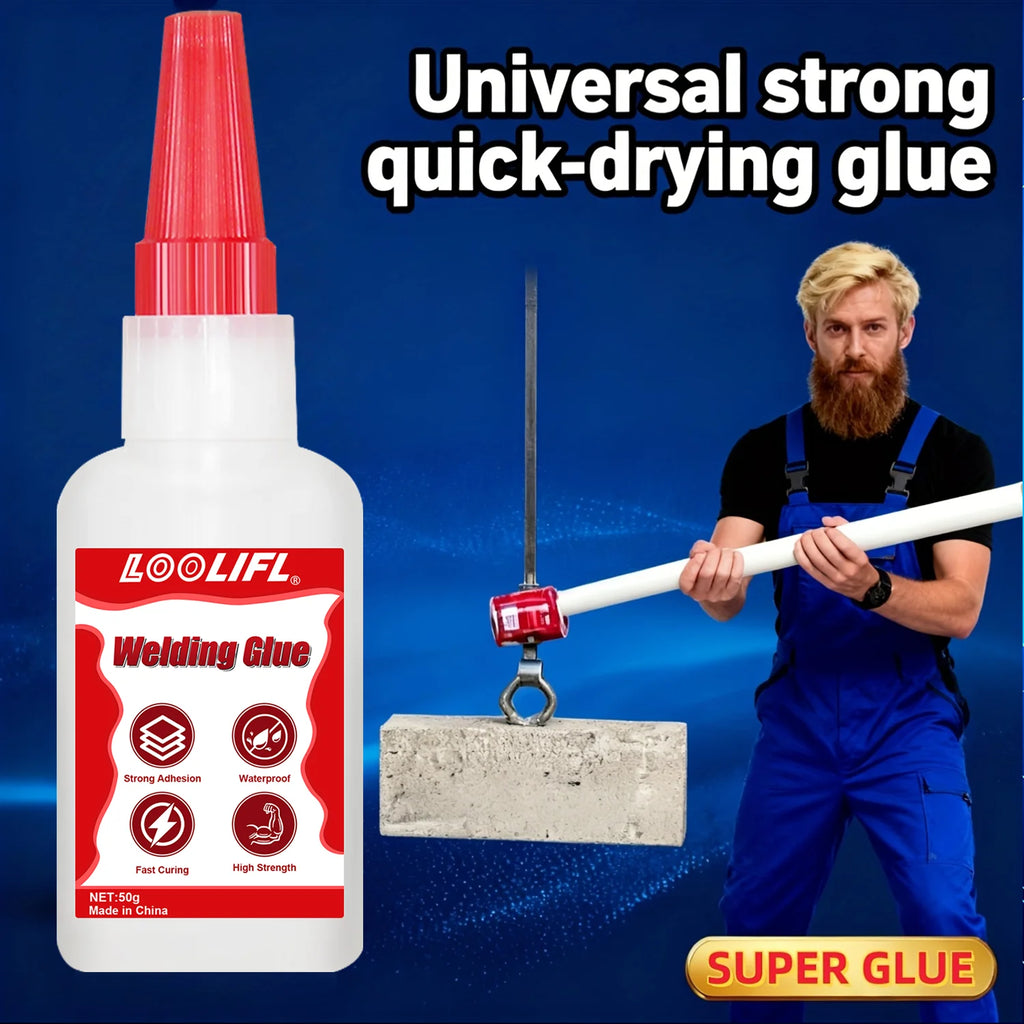 LOOLIFL 8PCS 50g Super Welding Glue,Universal High Strength Oily Adhesive Glue For Plastic Wood Ceramics Metal Soldering Agent