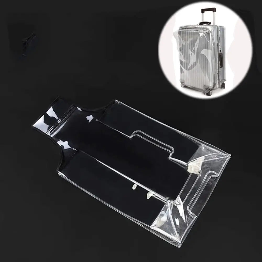 PVC Transparent Suitcase Cover Waterproof Wear-resistant Dustproof Luggage Cover Travel Accessories No Disassembly Required