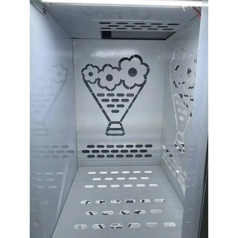 Refrigerated Fresh Flower Vending Machine Custom Small Coin Operated Commercial Device Equipped With Can Sealing Function