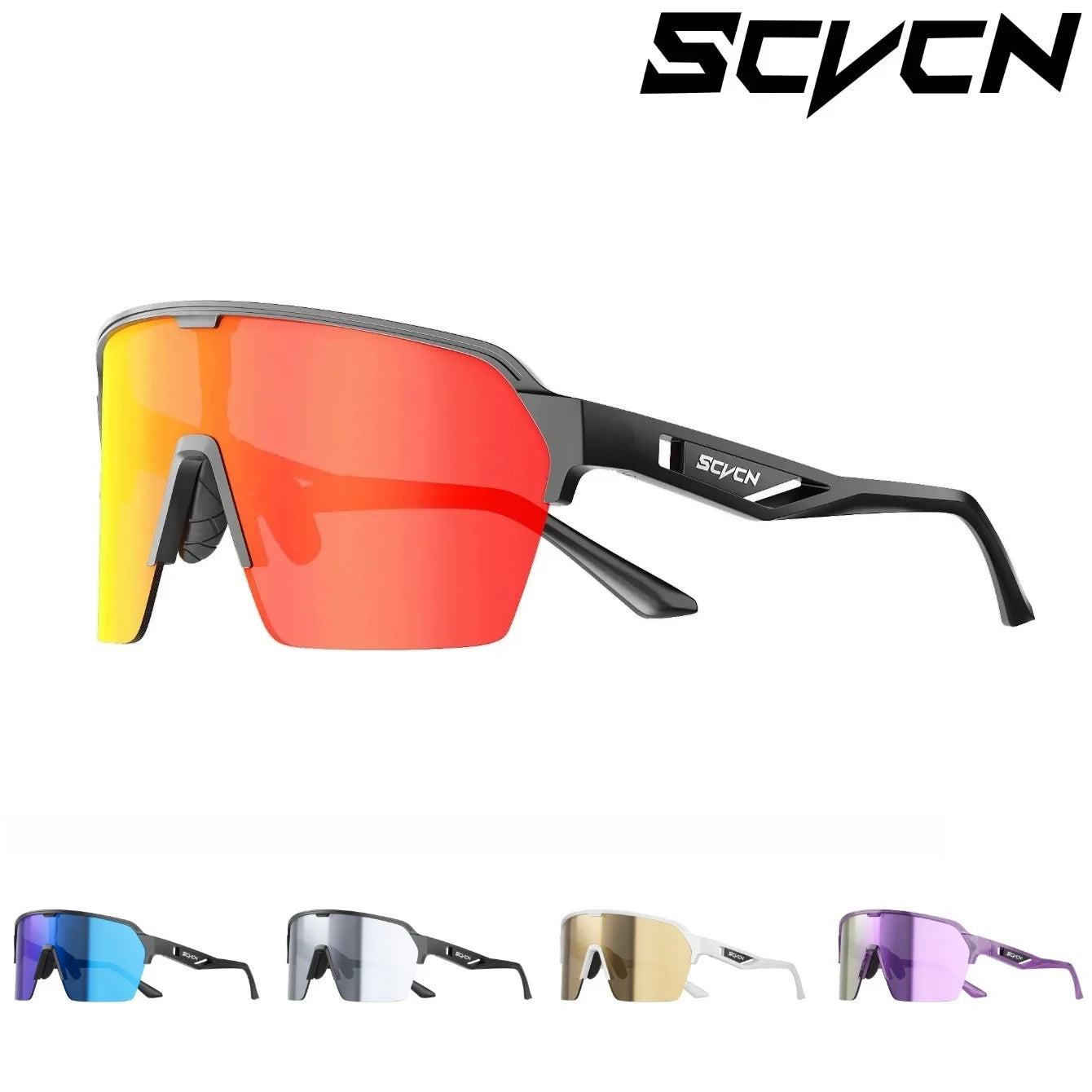SCVCN Cycling Glasses Sunglasses for Men Outdoor Sports Glasses UV400 Hiking Eyewear MTB Road Cycling Goggles Bicycle Women