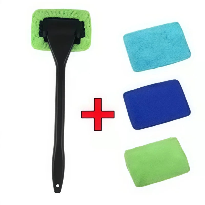 Pro Versatile Durable Heavy Duty Windshield Defogger Cleaning Brush Tool for Car Front Window Wiper and Glass Cleaner Accessory