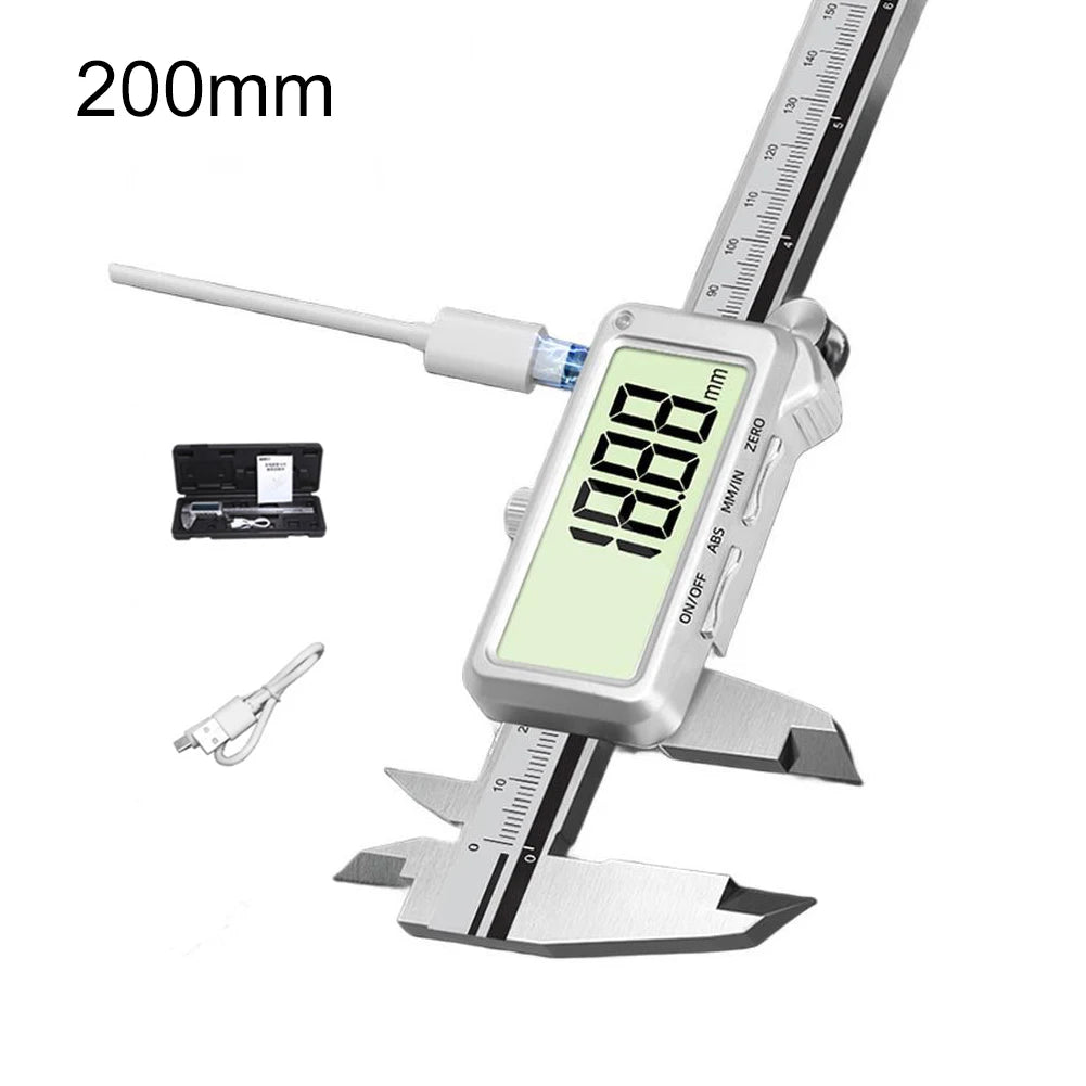 Rechargeable Digital Vernier Caliper: High For Precision Measurements With USB-C Rechargeable Digital Vernier Caliper Hand Tools