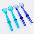 4pcs Tongue Cleaner Tips For Waterpik Water Flossers and Other Brand Oral Irrigators, Flosser Refill Replacement Heads