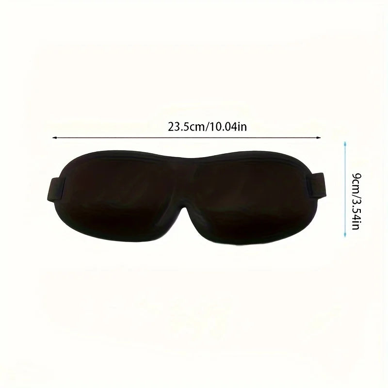 1pc Unisex 3D Sleep Mask, Light Blocking Eye Shade for Side & Supine Sleepers,Soft Breathable Polyester Eyepatch with Adjustable