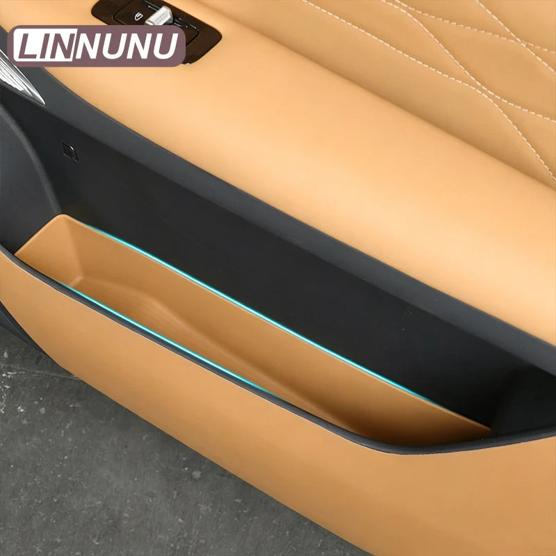 LINNUNU Silicone Car Door Storage Box Pocket Mat For Geely Starray EM-i EX5 EM-i 2026 Anti Slip Dustproof Liner Protector Parts