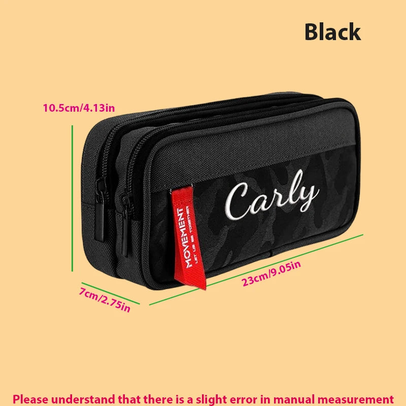 Customised Embroidery/Standard Style 2 Options, High-Quality Camouflage Pencil Case, Stylish Storage Box. Back-to-School Season,