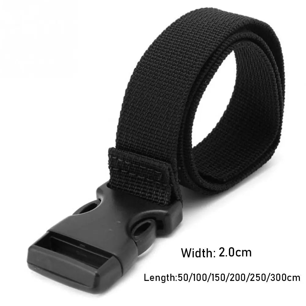0.5~3 Meters Sleeping Bag Tighten Release Buckle Travel Tied Kits Down Luggage Holder Belt Strap Nylon Cargo Tie