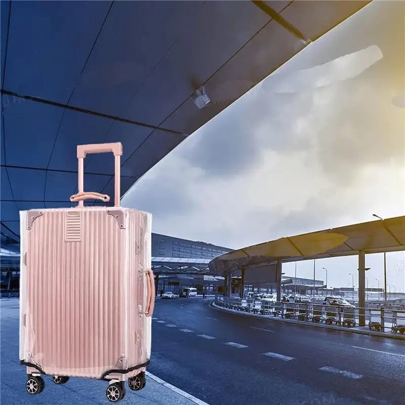 Transparent PVC Luggage Cover Single Piece Dust Scratch Resistant Protective Sleeve For 20-28 Inch Travel Trolley Bag Supply