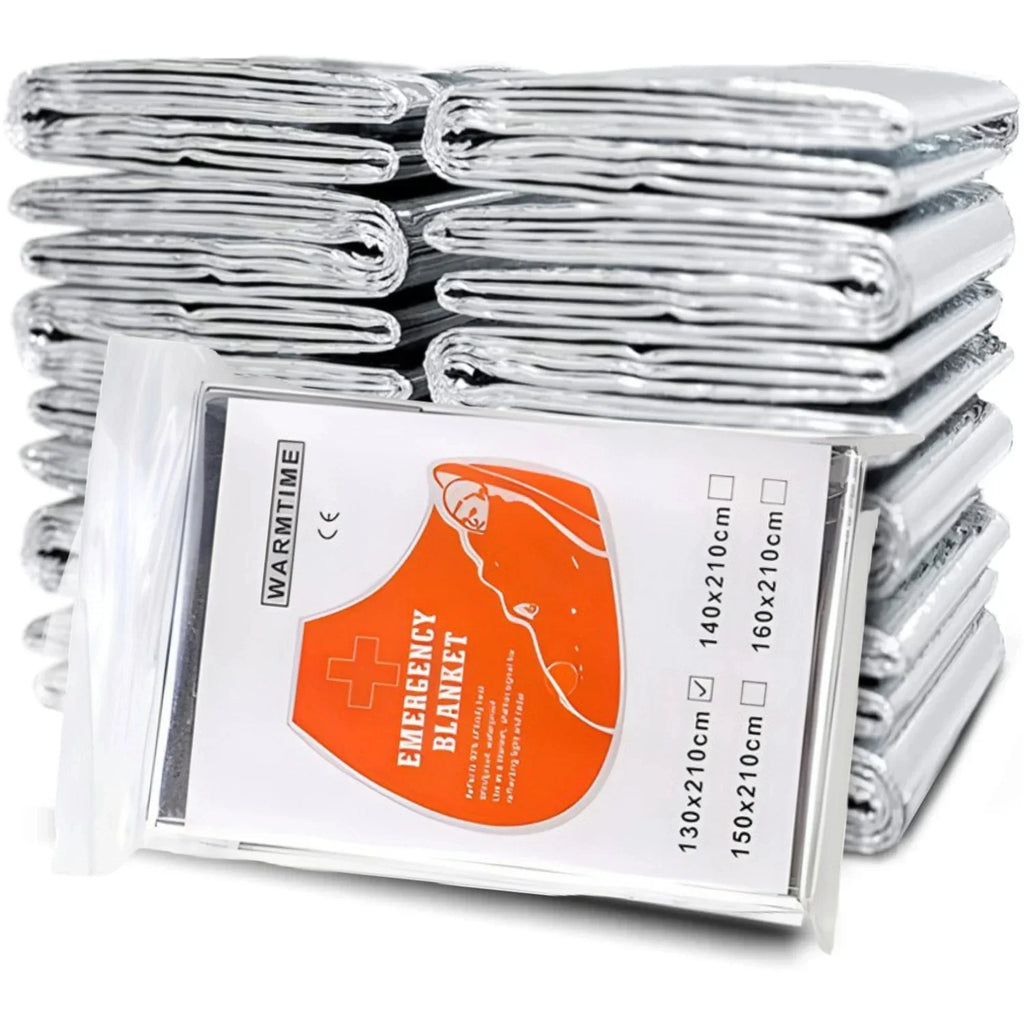 1/4pcs Emergency Mylar Thermal Blanket Foil Space Blanket Designed for NASA Body Warmer Outdoor First Aid Camping Hiking Travel