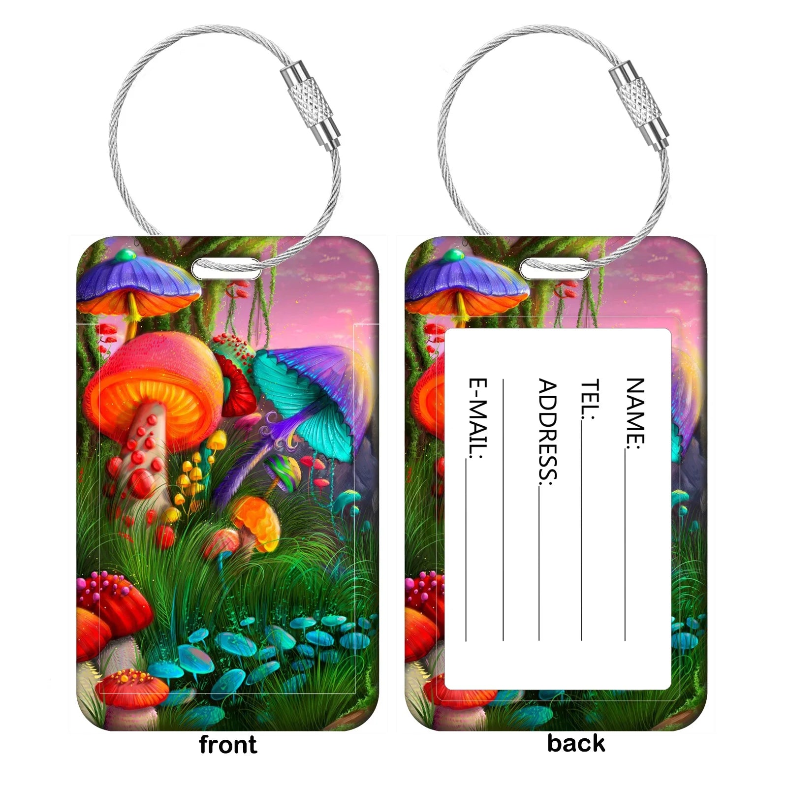 Colorful Artistic Patterns Luggage Tags Suitcase ID Address Name Holder Colorful Baggage Tag Label Travel Suitcase Accessories