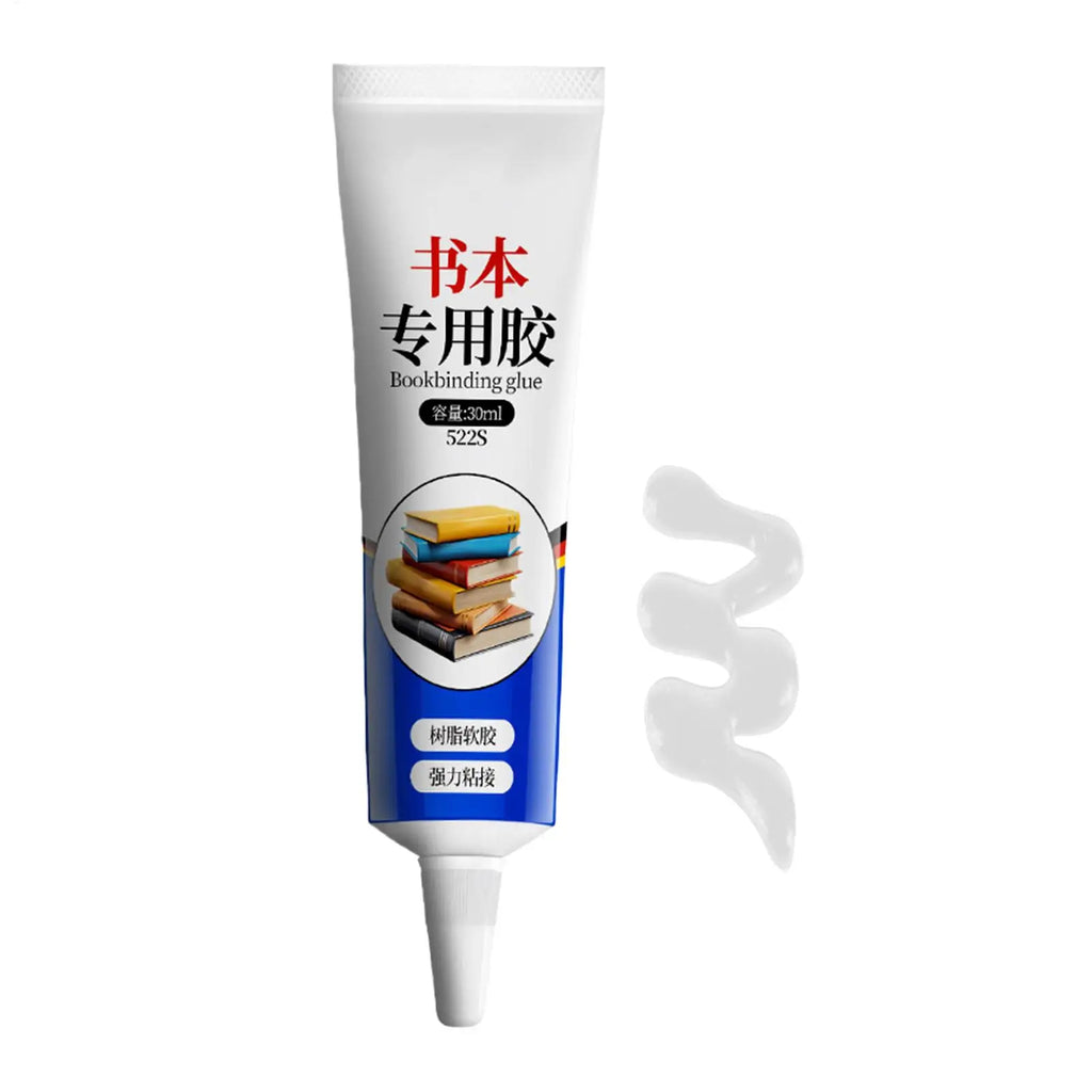 DIY Multipurpose Flexible Clear Book Glue 30ML Strong Adhesive Paper Repair Glue Durable Craft Glue for Book Binding Envelopes