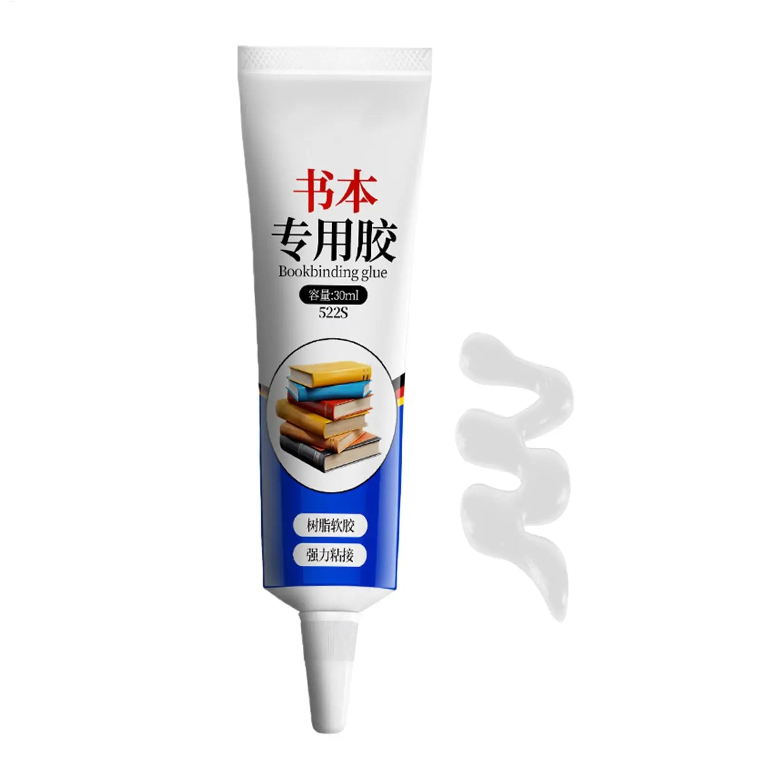 DIY Multipurpose Flexible Clear Book Glue 30ML Strong Adhesive Paper Repair Glue Durable Craft Glue for Book Binding Envelopes
