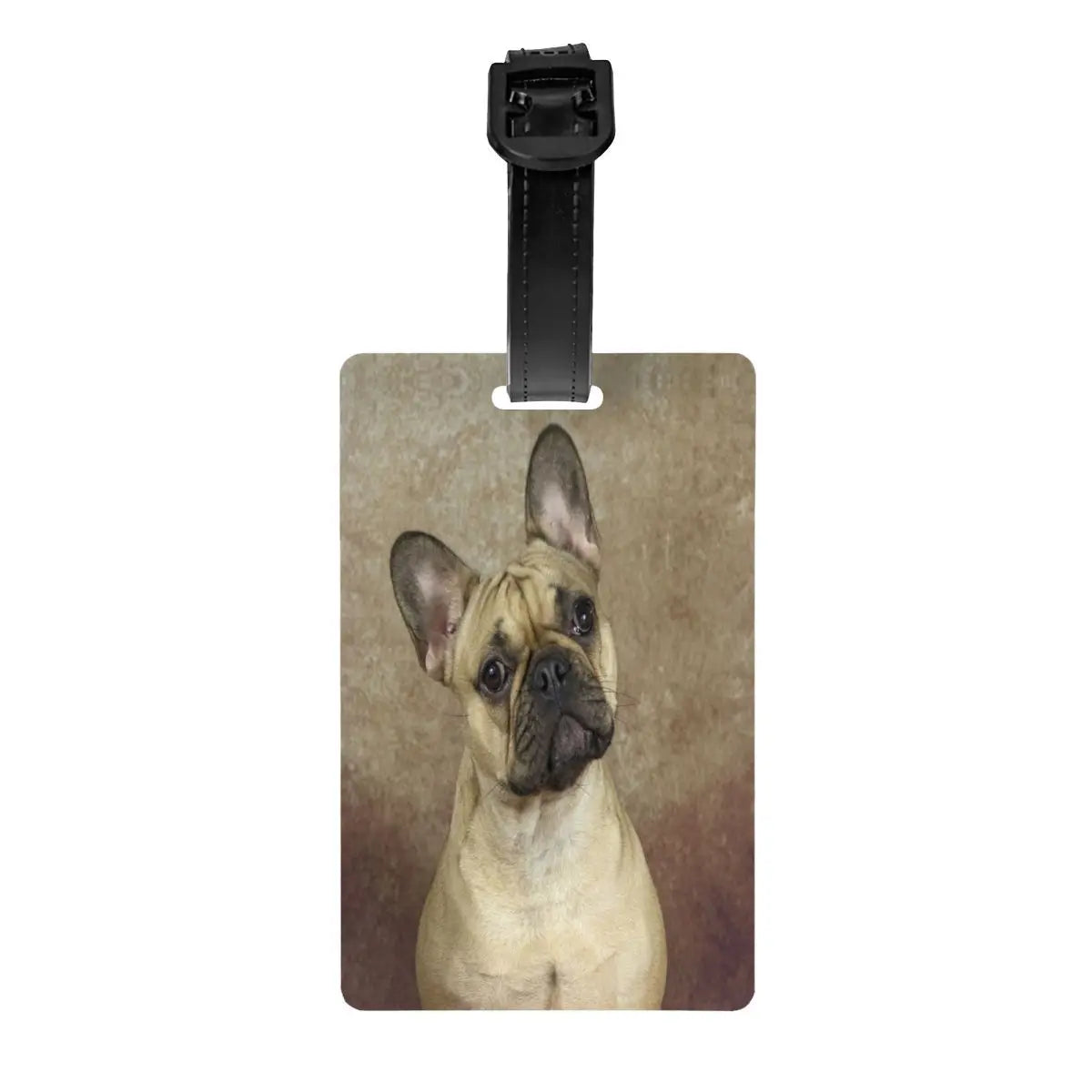 Funny Frenchies French Bulldog Luggage Tag for Suitcases Fashion Dog Animal Baggage Tags Privacy Cover Name ID Card