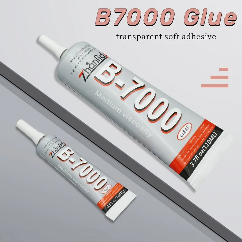 Zhanlida B7000 Transparent Screen Warping Mobile Back Cover Repair Tool Glue Adhesive For Cell Phone Laptop Tablet Smartwatch