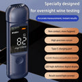 Portable Breathalyzer Digital Alcohol Tester High Accuracy Breath Alcohol Detector with LCD Display for Driving Safety Test