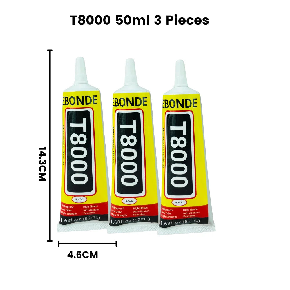 Phone Repair Glue LCD Screen Glue T8000 Cell Phone Adhesive Phone Glue Electronic Glue T-8000 Multifunction DIY Adhesive